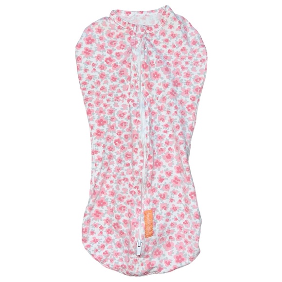 Newborn Baby Girl Swaddle Me Swaddles Set of 3 Zip Up Wrap Sleep Sack - Picture 2 of 8